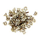 200 Mixed Shapes Number Letters Blank Wooden Embellishments for Scrapbooking