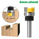 8mm Handle Slot Milling Cutter Router Bit Wood Cutter Rotary Engraving Tool