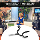 Black Stainless Steel Boompole Support Holder for C-Stands Microphone Stand