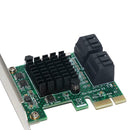 4Port 6G PCI-E to SATA3.0 Expansion Adapter Card SSD IPFS Mining Controller Card