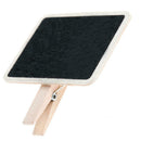 20pcs Mini Blackboard Wooden Clip Long Photos Peg Memo Clips Ornaments