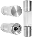2 in 1 Salt and Pepper Grinder Set Adjustable Ceramic Salt Pepper Mill Shak U1K5