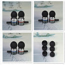 6x Black In Ear Bud Head Phones Gel Tip Covers Small Medium Large M&O