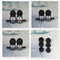 6x Black In Ear Bud Head Phones Gel Tip Covers Small Medium Large M&O