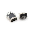 10x Mini USB Female 5 Pin Type B Right Angle xB Socket Connector 2 Legs DIY Z