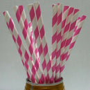 Striped Paper Drinking Straws for Parties,Table Decoration,Weddings Pack of R7O8