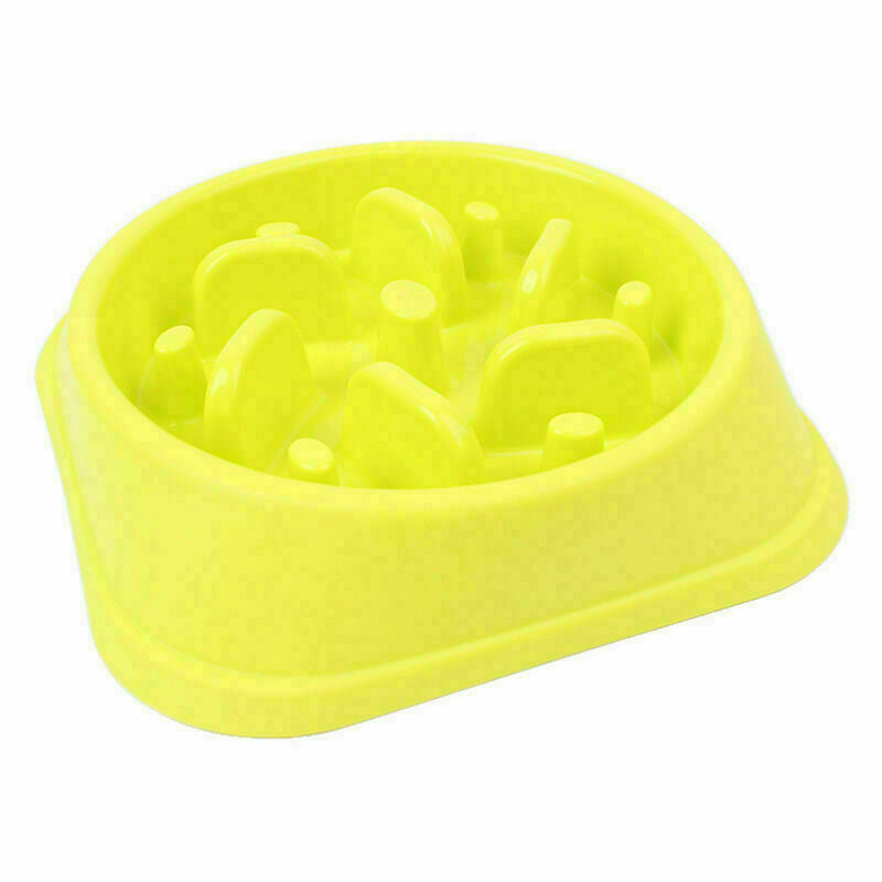 Healthy Dog Cat Pet Interactive Slow Food Feeder Anti Slip Dish Gulp