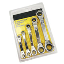 5Pcs Wrench Set Of Tools Chromium Alloy Steel Dual Purpose Ratchet Ring Spa