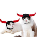 Pet hat dog cat hat costume cute horn for cat halloween dress up with ears!j