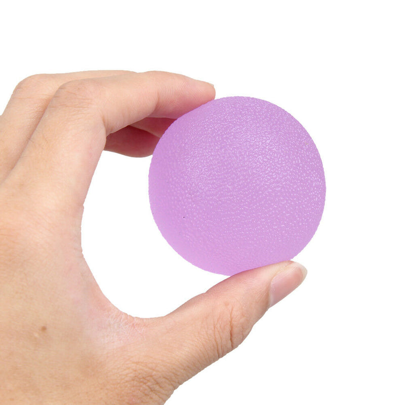 3pcs Finger Exercise Hand Grip Gel Ball Soft Therapy Stress Relief Squeeze Egg