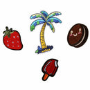 7 Pcs 4 Styles Embroidery Sew Iron On Patch Badge DIY Bag Clothes Polyester L9L1