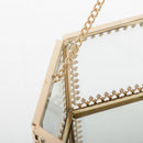 Glass Jewelry Make-up Organizer Box Geometric Terrarium Plants Holder