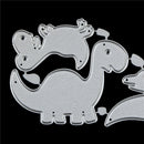 Three Dinosaur  Metal Embossing Cutting Dies Stencils Scrapbooking Photo JR