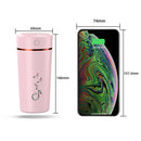 Air Humidifier Low Noise Fine Mist Spray Humidifier for Car Home (Pink) A