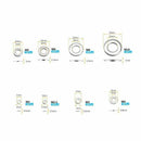 360Pcs Stainless steel Flat Washers Sealing Ring Washers Assortment Set 8 S K9X9