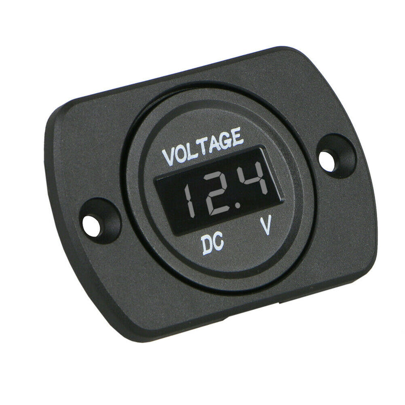 Durable Car Motorcycle Led Battery Gauge Digital Voltmeter Easy To Use 12-24V