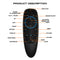 G10BTS Wireless Bluetooth Air Mouse 6-Axis Gyroscope 17 Keys Smart Remote