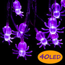 6pcs Battery Powered Lamp DIY 6m 40 LED String Light Halloween Decor