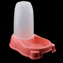 Automatic Water Replenishment Pet Dog Cat Bunny Waterer Feeder Pink