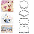 4x Metal Biscuit Pastry Cookie Mold Cake Fondant Sugarcraft Mould Q2P2