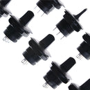 5 Pcs R13-402 Black On-On 3Pin 2Position Maintained Spdt Round Toggle Switch ME