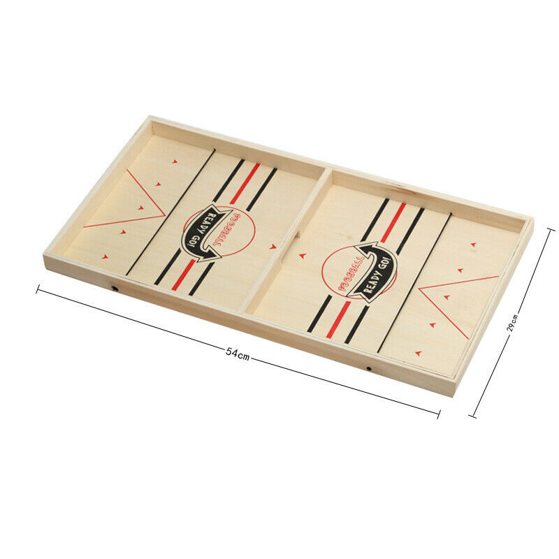 Large Wood-Table Hockey Toys Sling Puck Paced Party Funny Game for Kids Family