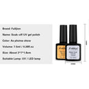 Fulljion Base Top Coat Transparent Nail Art Gel Nail Polish Uv Led Soak Off