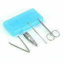 4Pcs/set Stainless Steel Nail Care Clipper Manicure Kit Tools Cleaning R8G8 Y6X8