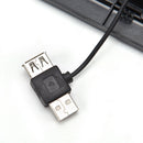 Laptop Cooler Cooling Pad Base Big Fan USB Stand for 14" LED Light Notebook 3C