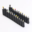 23PCS DC Female Jack to Multi Type Power Plug Connector Adapter 5.5 x 2.1mm Set