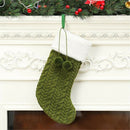 Christmas Stocking Ornaments Knitted Wool Thick Socks Hotel Home Christmas  S8H9