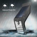Solar PIR Motion Sensor 24LED Wall Light Waterproof Outdoor Garden Lamp