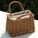 Beach Straw Bags Women Summer Handbag Rattan Square Tote Bag Handmade Bali