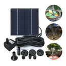 Solar Panel Water Source Fish Tank Pond Pump Pool Home Garden Watering Decor