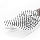 Big Curved Comb Wide Tooth Large Plate Hairdressing Hair Ribs Brush (White)