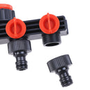 Irrigation 4 way Tap Garden Tap valve Hose Pipe Splitter Quick Connector A Gw
