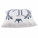18 x 18 inch Linen Throw Pillow Case Leaf Letters Pattern Decorative Square