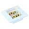 2pcs Speaker Wall Face Plate with 2+4 Golden Binding Posts Banana Plug
