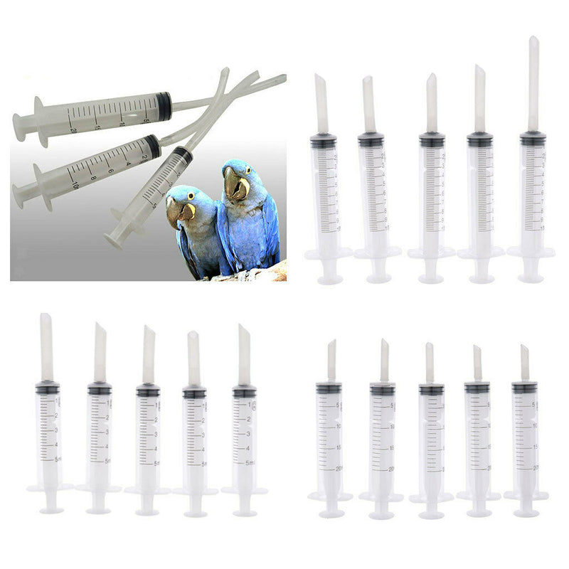 15 Pcs Parrot Feeding Syringe Feeder Water Milk Feeder For Baby Little Birds
