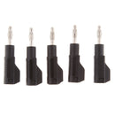 5x Unshrouded Stackable Brass 4mm Banana Plug Test Speaker Cable Connectors