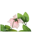 Artificial Light Pink Rose Leaf Vines Garland Plants Home Decoration Garden X7A4