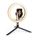 10.2 inch LED Selfie Ring Light Dimmable Desktop Phone Photo Video Lighting