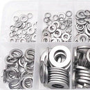 500Pcs/Set M1.6 M2 M2.5 M3 M3.5 M4 M5 Stainless Steel Flat Washer Plain Was O2M5