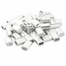 Wire Rope Aluminum Sleeves Clip Fittings Cable Crimps ( 100pcs) T6E9