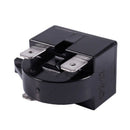 22 Ohm Resistance 3 Pin Terminals Refrigerator PTC Starter Relay Black H6M2