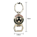 2018 World Cup Football Keychain Bottle Opener Rotary Key Chain Beer Bottle
