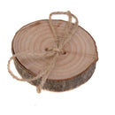 Rustic Shabby Chic Wedding Wooden Ring Pillow Ring Bearer Jute Rope Round