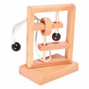 Wooden Threading Loosened Unlock Ring Unlink Untie Rope Logic Puzzle Burr P