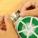 Sturdy Garden 30m Twist Tie Wire Cable Reel With Cutter Cable Tie Plant BushJC.