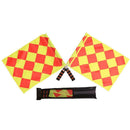 2pcs Soccer Referee Flag Football Judge Sideline Flags Sports Equipment